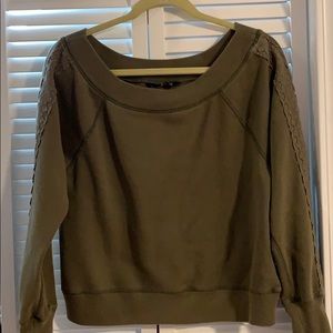 Off the shoulder sweatshirt